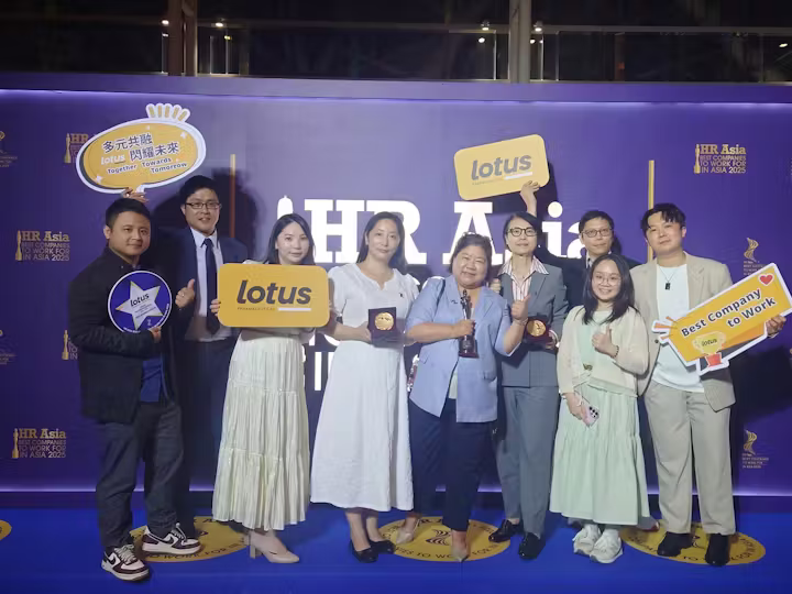 Lotus Honoured as One of Asia’s Best Workplaces for the Fourth Consecutive Year